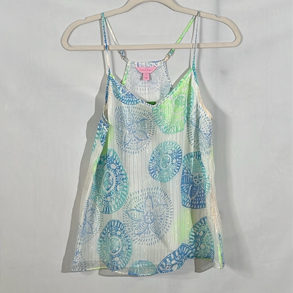 NWT Lilly Pulitzer Dusk Tank color Resort White Dune Our Thing Size S - Picture 2 of 11
